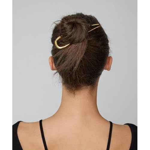3 Pcs French Hair Pins for Women - French Twist Hair Pins for Buns, Metal Gold Hair Accessories