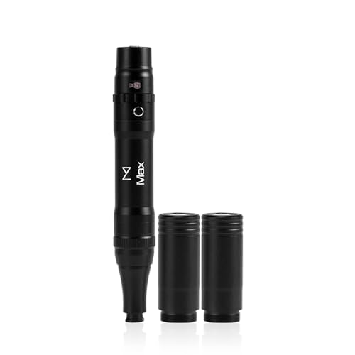 M Permanent Makeup Machine - Microblading Machine, Eyebrow Tattoo Machine - Microshading, Lip, Ombre Brows Machine - Wireless Machine Kit - Achieve Flawless Results (Black)