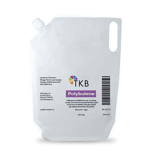 TKB Polybutene | Clear Additive Cosmetic Ingredient for DIY Makeup (3.5lb (1.6kg))