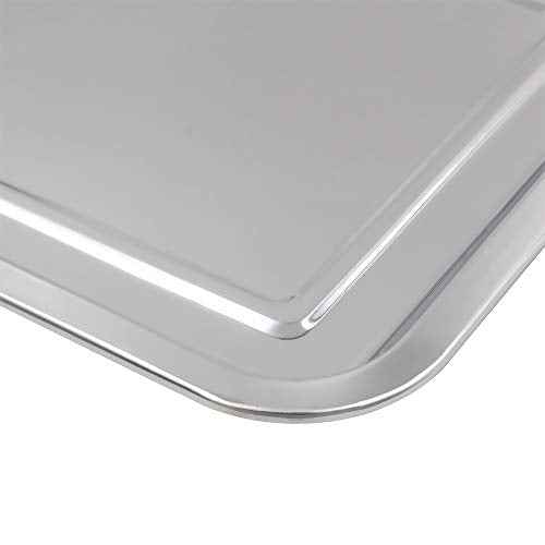 Tattoo Stainless Steel Tray - Combofix 4 Pack Stainless Steel Tattoo Trays 13.5'' X 10'' Tattoo Tray Piercing Instrument Tray Flat for Tattoo Kits Tattoo Supplies