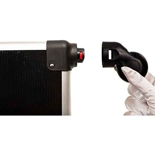 JC Beauty 7 in 1 Professional Interchangeable Rolling Makeup Nail Tech Train Case Travel Storage Clear Acrylic, Black Stripe