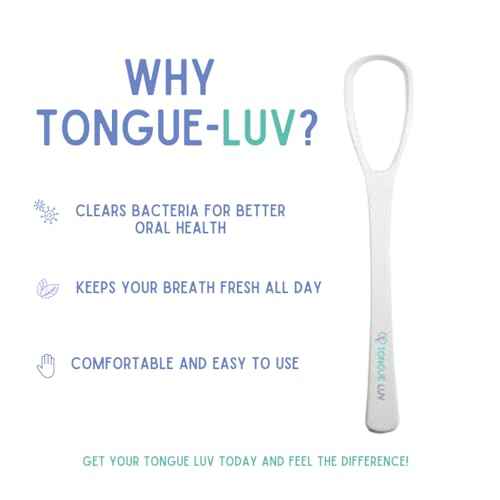Ergonomic Tongue Scraper - Dentist-Developed Tongue Cleaner for Adults - Gentle Stylish Tongue Scrubber for Oral Care, Dental Hygiene - Large