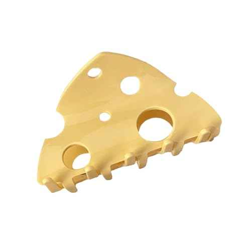 1pcs fashionable, cute, and creatively designed yellow cheese hair clip, ponytail, claw clip, simple style hair accessory gift for girls, sturdy hair clip, anti slip hair clippers