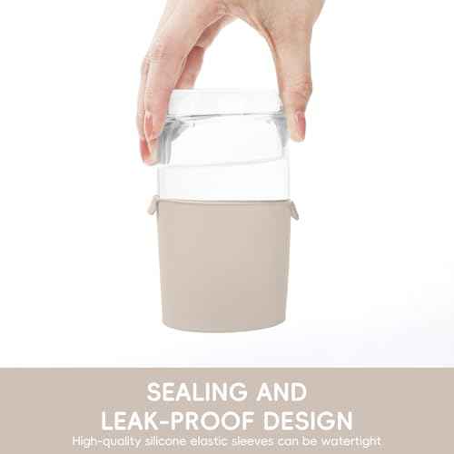 Bottle Covers for Travel, Leak Proof Elastic Sleeves, Travel Size Container Covers, Holiday Essentials for Women, Multiple Sizes Cover Suit for Various liquids Toiletries Bottles (8pcs)