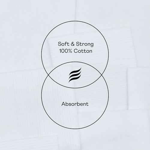 Swisspers Premium Facial Cleansing Pad, 100% Cotton, Ultra Soft, Extra Large, 50 White Pads per Reclosable Bag, 3 Bags (150 Pads Total)