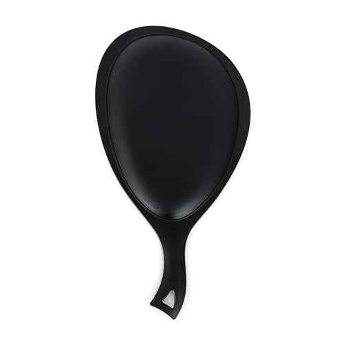 Zadro Salon Professional Extra Large Hand Mirror with Handle, 10" W x 19" L, Multi-Purpose Oval Handheld Mirror with New Distortion-Free Reflection (1, Black, Large (Pack of 1))