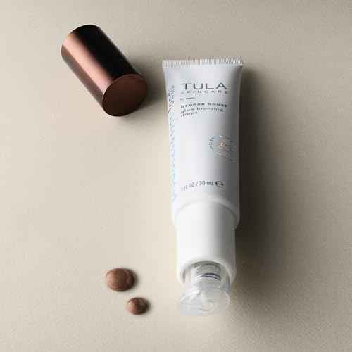 TULA Skin Care Bronze Boost Glow Bronzing Drops - Provides Natural Glow, Evens Skin Tone, Plumps and Hydrates Skin, Contains Niacinamide, Hyaluronic Acid and Green Tea, 1 Fl Oz.