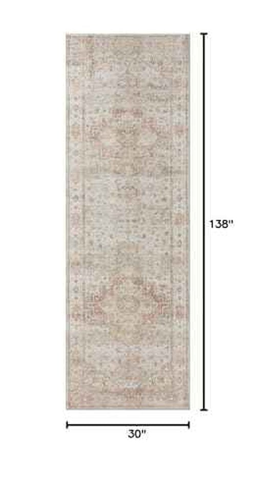 Loloi Heidi Collection HEI-02 Sage/Multi 2'-6" x 11'-6" Runner Rug