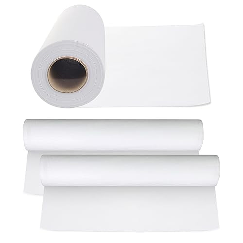 JJ CARE Disposable Massage Table Sheets - 100 Sheets [31.5" x 328 ft, 2 Roll] - 50% Thicker Perforated Massage Bed Cover, Non-Woven Disposable Roll for Massage Table for Waxing, Facial, Tattoo, & Spa