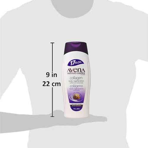 Avena Instituto Espanol Collagen Body Regeneration, Softens & Moisturizes, Skin Repair Formula, 2-pack Of 17 FL Oz each, 2 Bottles.