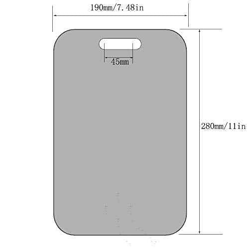 APHUIME Fogless Shower Mirror (11inX7.48in), Anti-Fog Frameless Wall Hanging Makeup & Shaving Bathroom Accessory (Large, Shaver Hook)