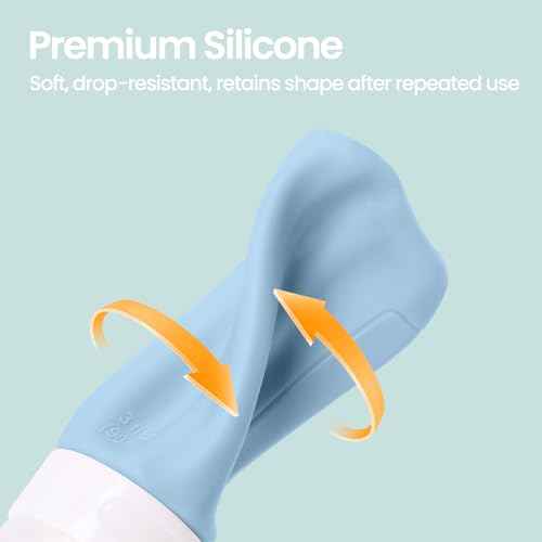 Redfly 17Pack Travel Containers for Toiletries, TSA Approved Silicone Travel Shampoo and Conditioner Bottles, Leak Proof Refillable Squeeze Bottles Traveling Essentials for Women & Men - Grey