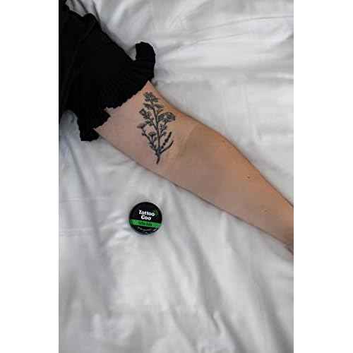 Tattoo Goo Original Aftercare Balm, Natural Tattoo Balm with Beeswax and Cocoa Butter, Soothing Ointment and Brightening Care, .75 oz; Packaging May Vary