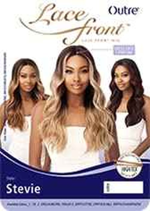 Outre Synthetic I-Part Swiss Lace Front Wig STEVIE (1B)