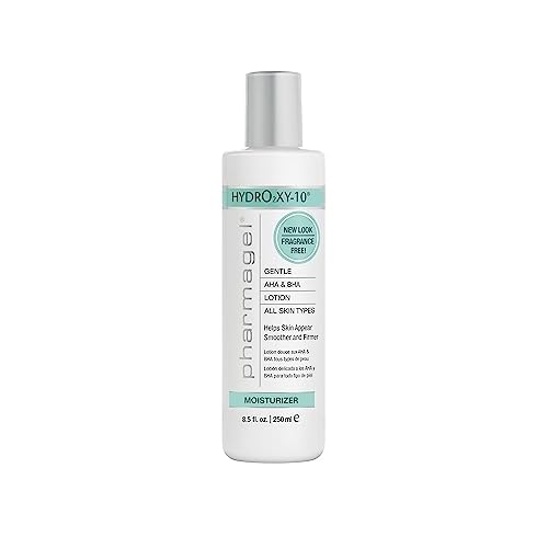 Pharmagel Hydro2 Xy 10 Lifting and Firming Concentrate Moisturizer | AHA and BHA Facial and Body Lotion | Rapid Absorption with Stabilized Oxygen - 8.5 fl. oz.