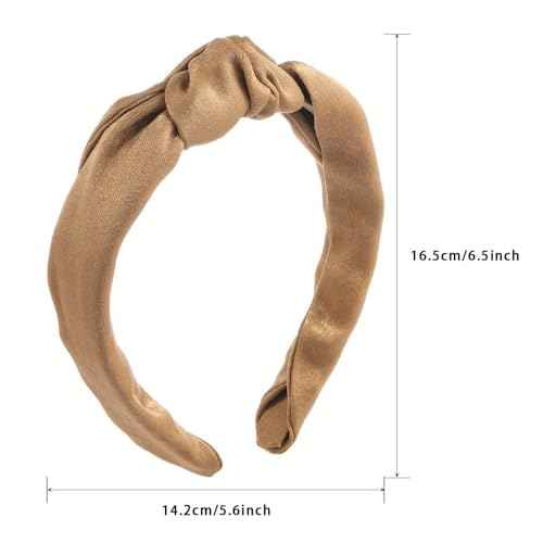 Madison Tyler Headbands for Women | Fashion Boho Top Knotted With Rhinestones Elastic Workout Hairbands | Outdoor and Party Non Slip