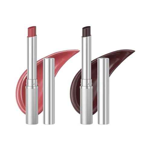 Honey Lipstick Tinted Lip Balm, Sheer Lightweight Lip Stain for All Skin Tones, Moisturizing Nourishing Lipstick for Women All Skin Tones, a Hint of Natural Cherry Tint, Pack of Black & Pink