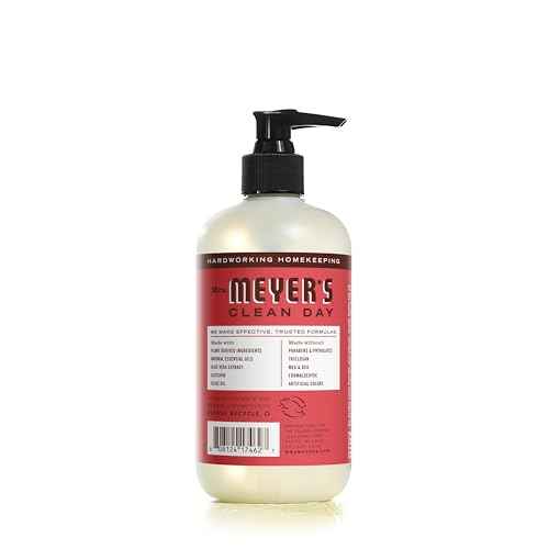 Mrs. MEYER'S CLEAN DAY Hand Soap, Made with Essential Oils, Rhubarb 12.5 Fl Oz (Pack of 6)