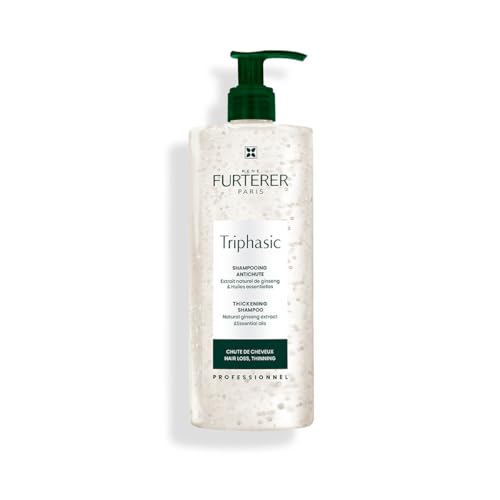 Rene Furterer TRIPHASIC Thickening Shampoo ? For Thinning Hair ? Improves hair density & strength ? Scalp Nutrition ? Rosemary Oil - For Men & Women - Color Safe