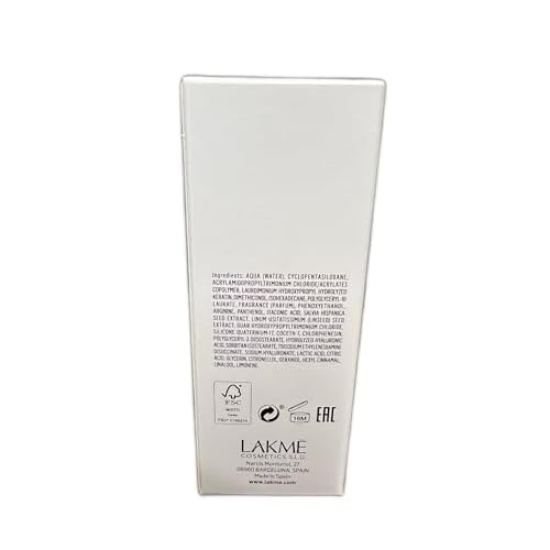 Lakm? K2.0 Hyaluronic Hair Treatment, Deep Hydration Treatment for Hair, Strengthens & Repairs, 3.5 Fl Oz