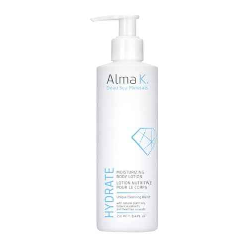 Alma K Moisturizing Body Lotion - Infused with Dead Sea Minerals - Vitamin E - Hydrating Body Lotion for Women - Body Lotion for Dry Skin - 8.4 oz