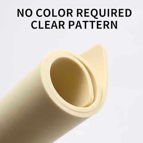 0.0098 inch Tattoo Practice Skin, 3 Pcs 11.81 * 7.87inch Thick Silicone Fake Skin Blank Double Sides Soft Skin, Tattooing Microblading Eyebrow Lip Practice Sheet for Beginners and Artists