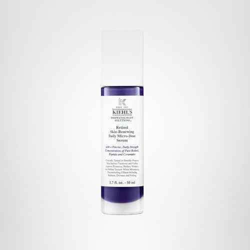 Kiehl's Daily Micro-Dose Anti-Aging Retinol Facial Serum, Reduces Wrinkles, Firms Skin, Evens Skin Tone, Youth Renewing & Hydrating Formula, with Retinol & Ceramides, Paraben-free - 1.7 fl oz
