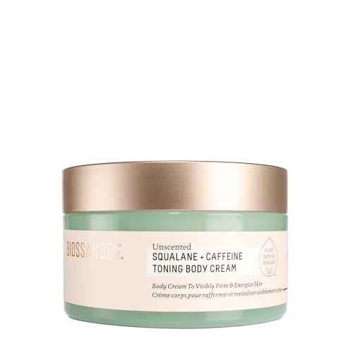 Biossance Squalane + Caffeine Toning Body Cream ? Moisturizer for Firmness & Texture ? Vegan and Fragrance-Free Skin Care ? Nourishes, Tones & Supports Moisture Barrier for All Skin Types