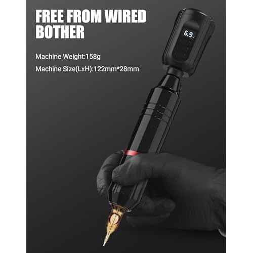 Tattoo Kit Tattoo Gun Complete Wireless Tattoo Machine Kit 2 Tattoo Batteries 20 Cartridge Needles 14 Ink Color Set for Supply RNP28KIT-1