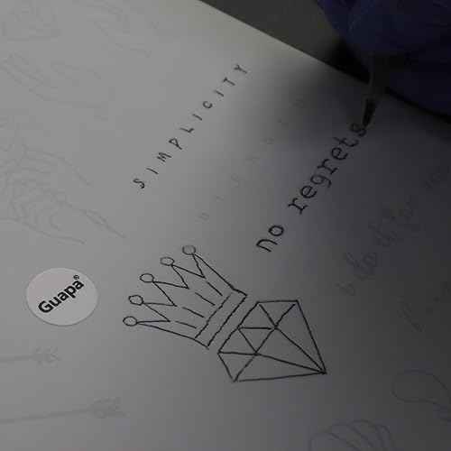 3pcs White Silicone Tiny Tattoo Practice Skins with Design Double-Sided Minimalist Tattoo Practice Pad