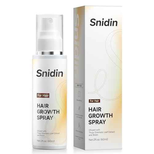 Hair Growth Spray, With Rosemary Oil and Biotin, Non-Greasy, Helps Prevent Hair Thinning & Hair Loss, for Scalp, 60ml Bottle