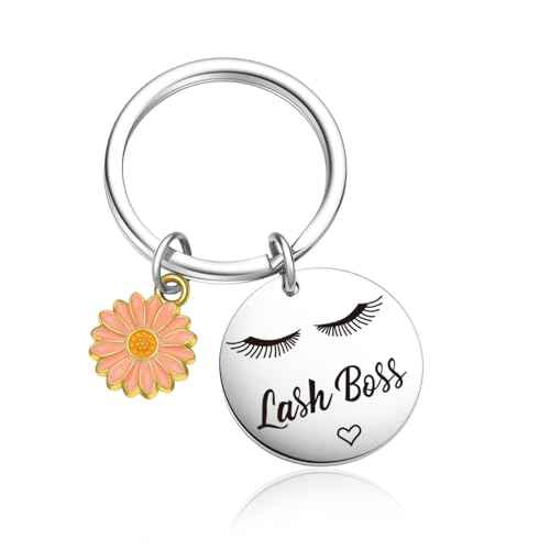 Lashes Girl Gift Makeup Artist Keyring Esthetician Appreciation Gift Cosmetologist Jewelry