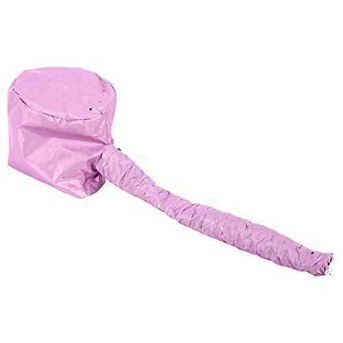 Portable Soft Hair Drying Bonnet with Adjustable Attachment for Hand Held Hair Dryer - Salon Baking Oil Mask (Pink)