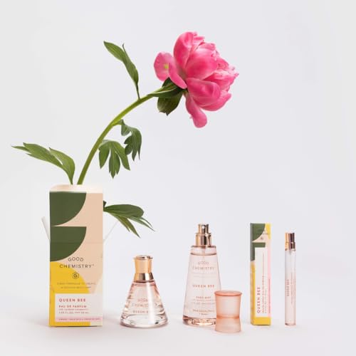 Good Chemistry Queen Bee Body Mist 5 fl oz - Light, Fruity, Floral Spray with Black Currant, Peony, & Amber - Bold, Clean & Vegan
