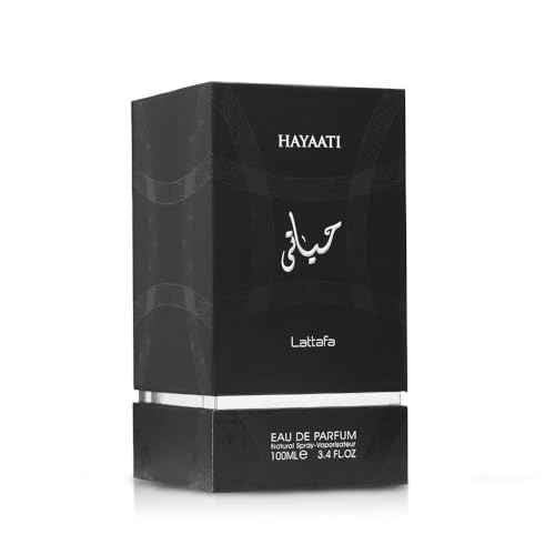 Lattafa Perfumes Hayaati Eau de Parfum Spray for Men, 3.4 Ounce