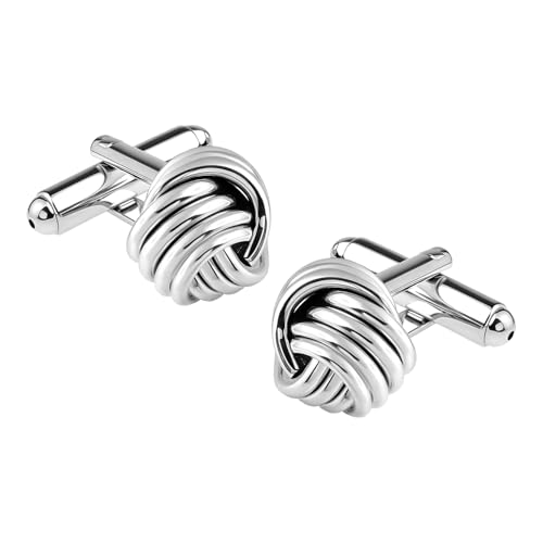 LeCalla 925 Sterling Silver Cufflinks for Men | Grooms Wedding Cuff-Links | Formal Shirt Cufflinks Accessories | Gifts for Dad, Groom, Husband, Father¡¯s Day & Business Events