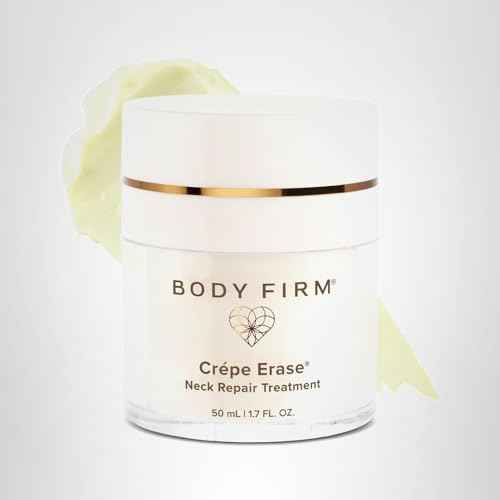 BODY FIRM Crepe Erase Neck Repair Treatment, Anti Aging Retinol Cream with Peptides, Shea Butter, Vitamin E, Squalane Oil, Wrinkle Cream for Crepey Skin Care and Firming Elasticity, 1.7 FL Oz