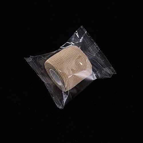 12pcs Disposable Cohesive Tattoo Grip Cover Wrap 2 Inch x 5 Yards Self Adhesive Bandage Breathable Cohesive Bandage Wrap Rolls Elastic Self-Adherent Tape for Stretch Athletic, Sports, Wrist, Ankle