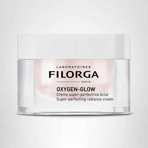 Filorga Oxygen-Glow Super-Perfecting Radiance Daily Skin Cream, Hydrating Treatment with a Moisturizing Boost of Hyaluronic Acid and Detoxifying Enzymes for a Flawless, Wrinkle Free Face, 1.69 fl. oz.
