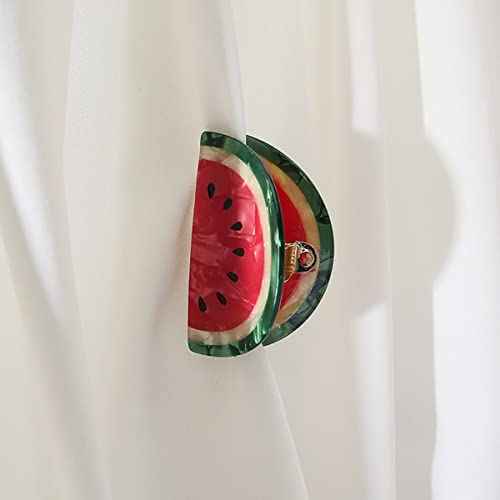 Watermelon Hair Clips,Small Claw Clips for Girls,Acetate Hair Clips for Women