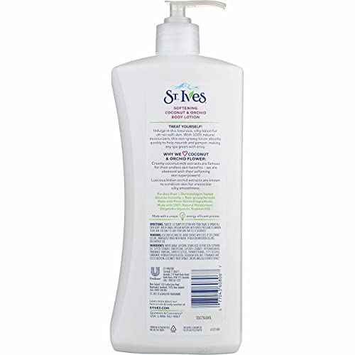 St. Ives Softening Body Lotion Coconut & Orchid Extract 21 oz (Pack of 6)