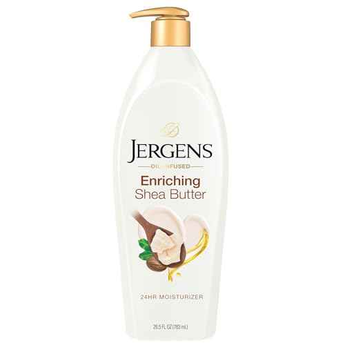 Jergens Shea Butter Hand and Body Lotion, Deep Conditioning Moisturizer, 3X More Radiant Skin, with Pure Shea Butter, Dermatologist Tested, 26.5 Oz