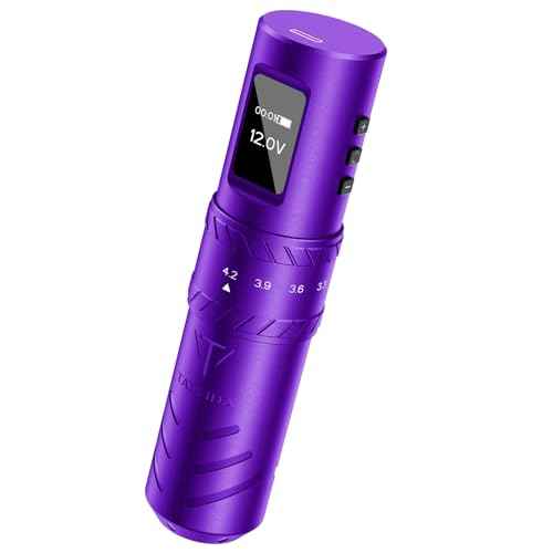 Tattoo Gun Wireless tattoo machine, 2400mAh Rotary Tattoo Machine with 7 stroke length Options, Pro Tattoo Guns with Motor Power reliable for all kinds of needles, ink (One Battery)
