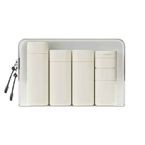 5pcs Travel Cream Dispenser Bottles Set Travel Bottles Toiletry Containers Set, TSA Approved, Travel Essentials