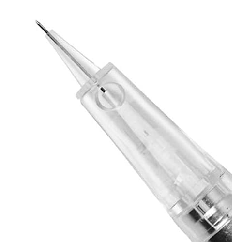 50pcs Permanent Makeup Cartridge Needles Disposable Permanent Makeup Tattoo Needles for Cordless Tattoo Machine for Ombre Powder Brows Microblading (5FP)