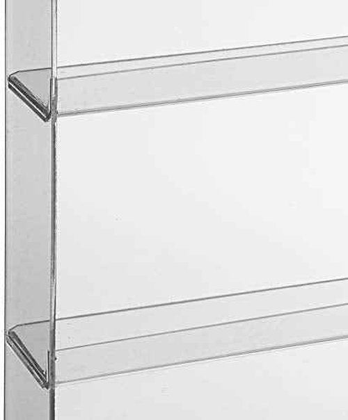 AMT 6 Tier Acrylic Nail Polish Racks for the Wall, Holds up to 180 Bottles, CLEAR Nail Polish Display, Essential Oils Organizer. Plus a Microfiber Cloth for Cleaning Purposes