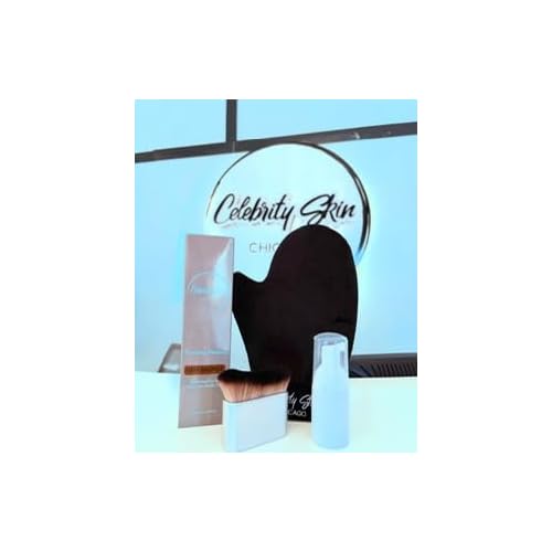 Competition Ready Tanning Kit, Deep Bronze Mousse with Applicator Mitt and Blending Brush