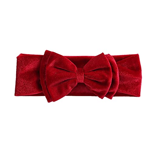 5PCS Christmas Velvet Headbands for Baby Girls,Girls Bows Hair Bands Photography Props Hairbands