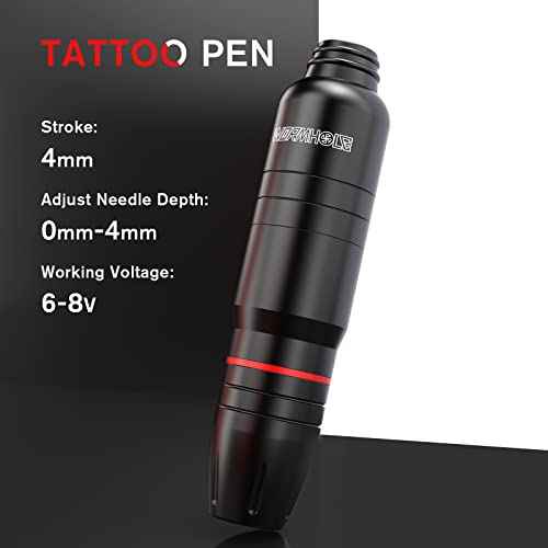 Tattoo Gun Kit Tattoo Kit with Cartridge Rotary Machine Kit Complete Pen Kit for Tattooist and Beginners(WTK166)