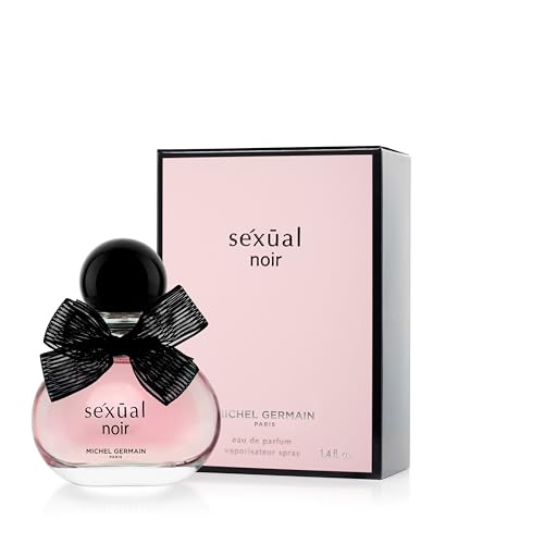 Michel Germain Sexual Noir Eau de Parfum Fragrance Spray, Top Notes of Strawberries, Mandarin and Lime, Long-Lasting, Warm Floral & Sensual Gift for Her